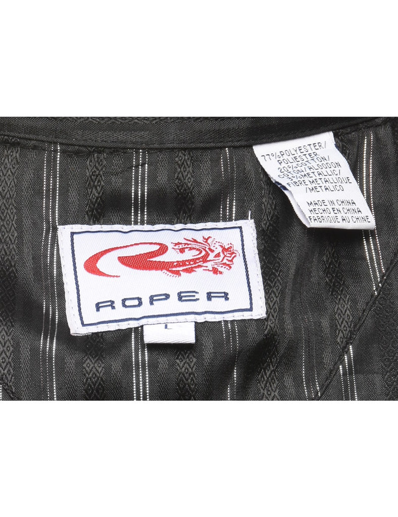 Striped Western Shirt - L