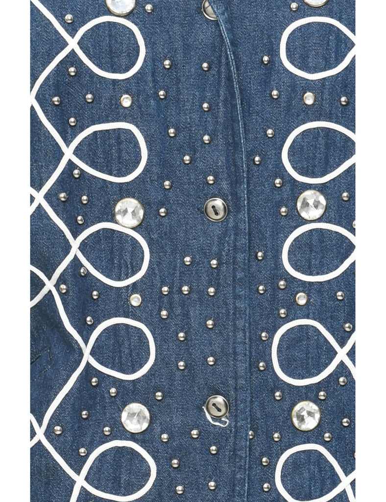 Studded Denim Jacket - S