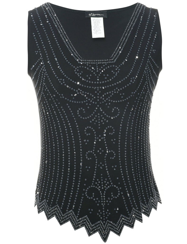 Studded Evening Top - S