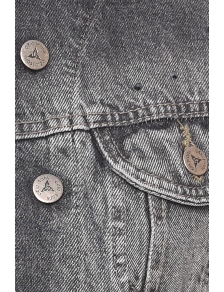 Studded Y2K Denim Jacket - S