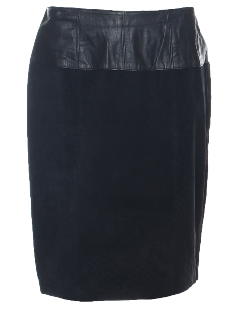 Suede Pencil Skirt - M