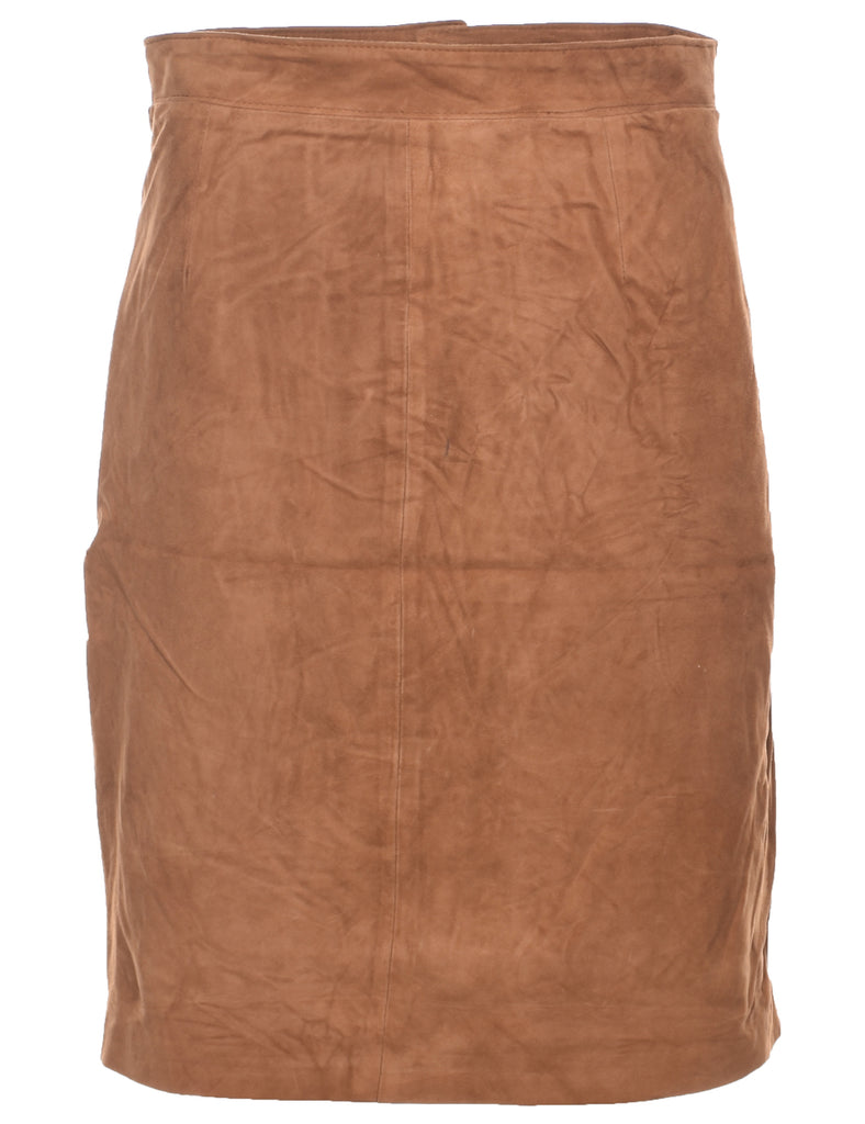 Suede Pencil Skirt - M