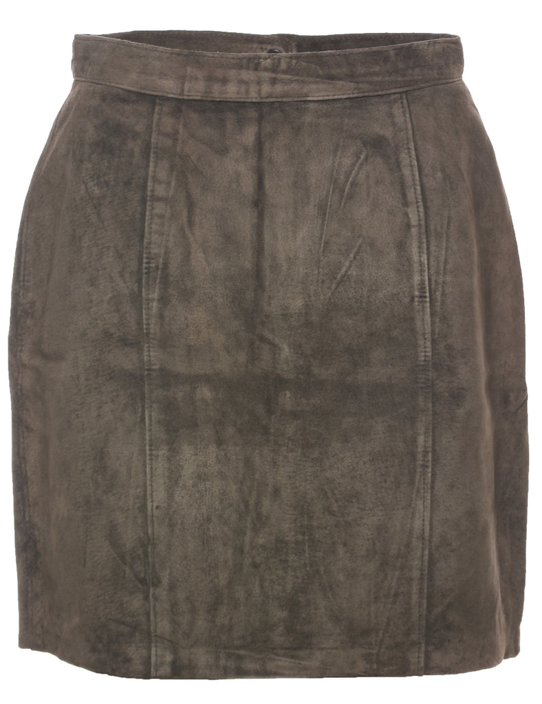 Suede Pencil Skirt - M