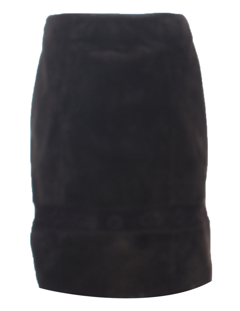 Suede Pencil Skirt - M