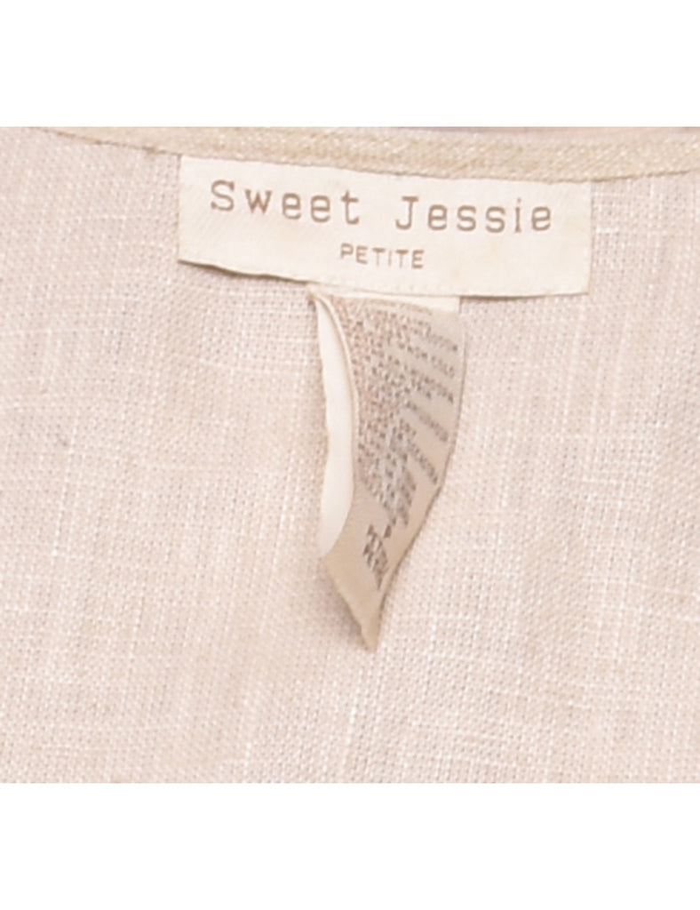 Sweet Jessie Linen Shift Dress - S