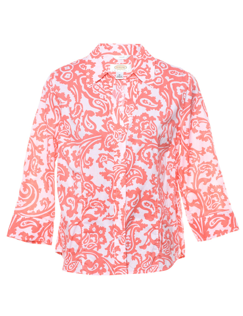 Talbots Paisley Shirt - M
