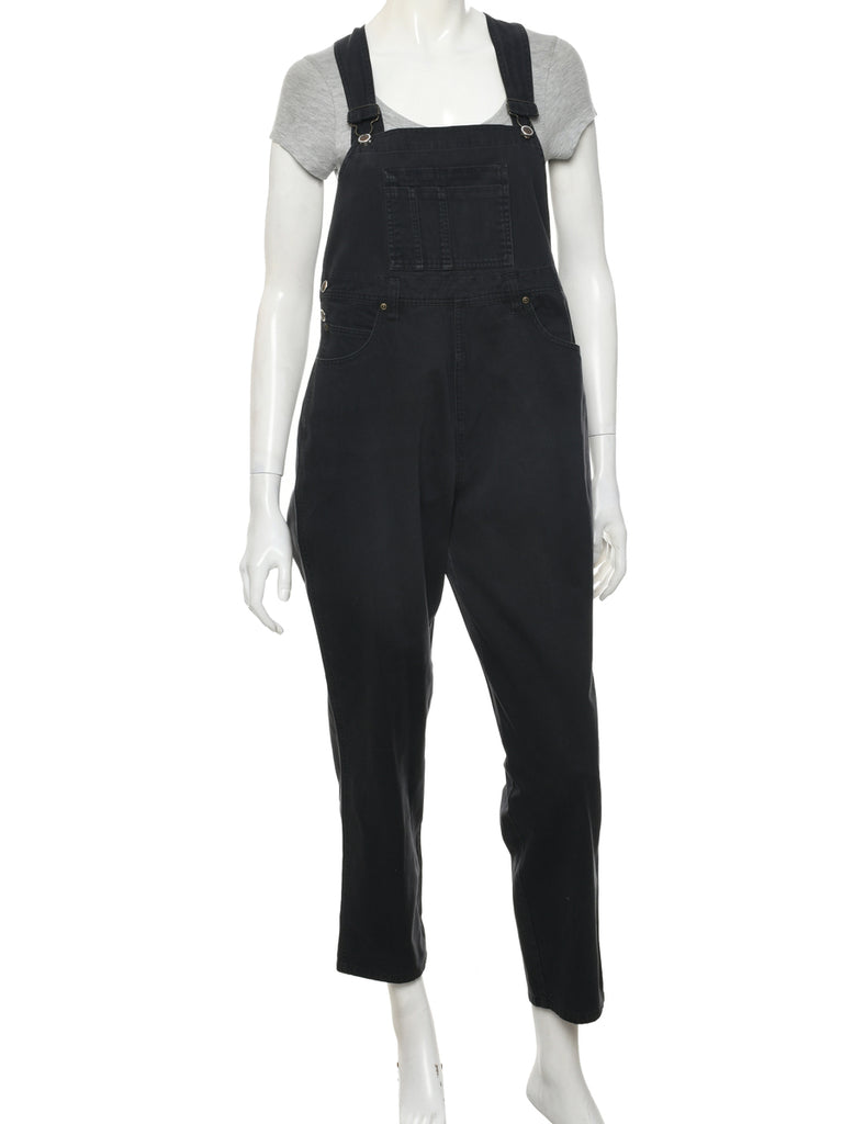 Tapered Black Dungarees - W36 L27