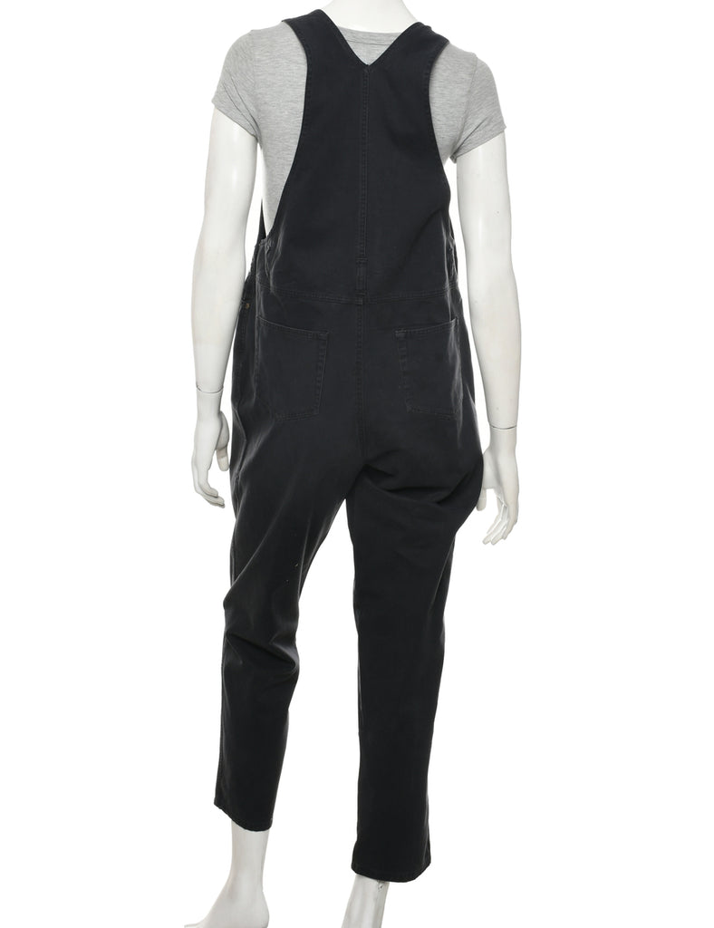 Tapered Black Dungarees - W36 L27