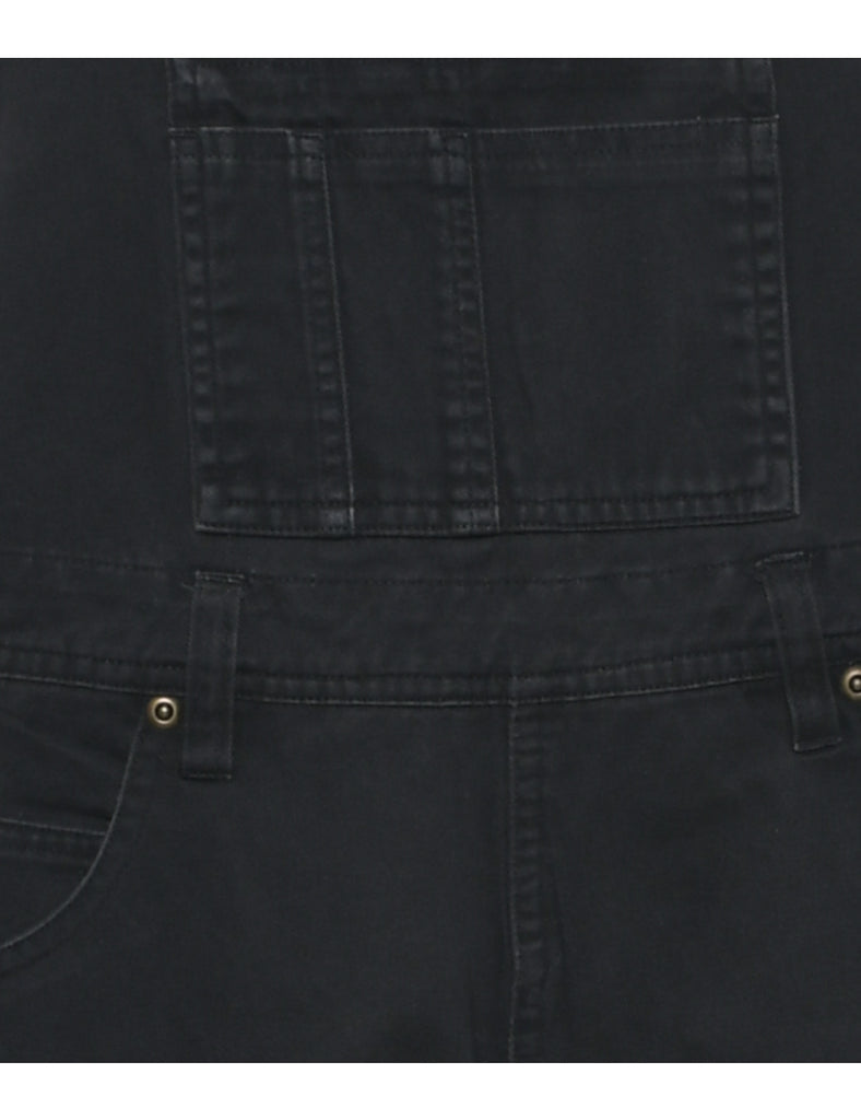Tapered Black Dungarees - W36 L27