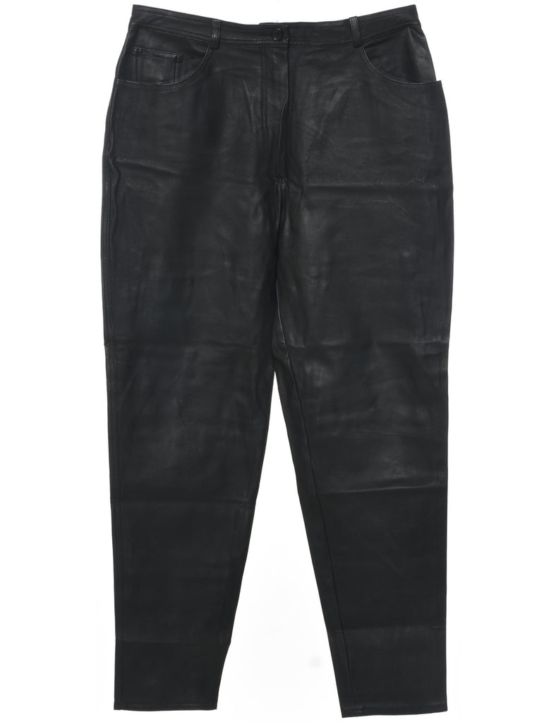 Tapered Black Trousers - W33 L30