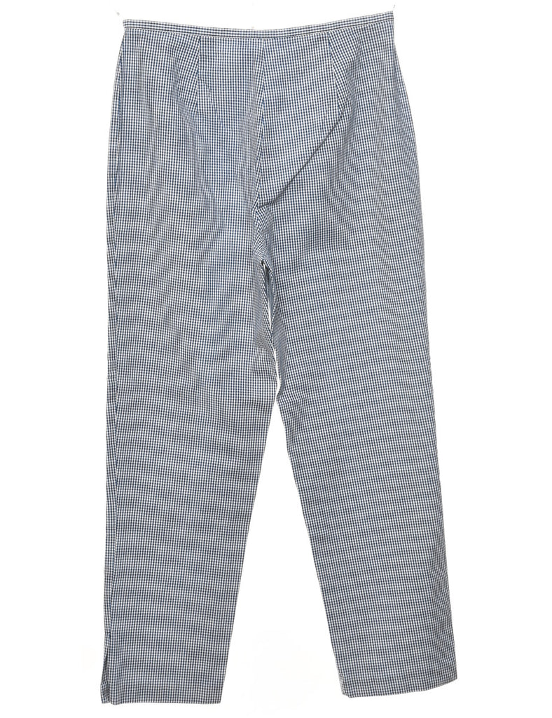 Tapered Checked Trousers - W28 L28