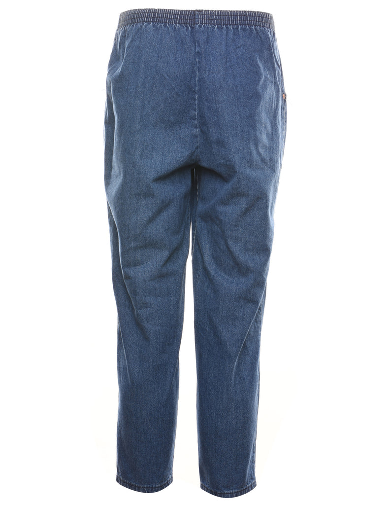 Tapered Denim Medium Wash Trousers - W26 L27