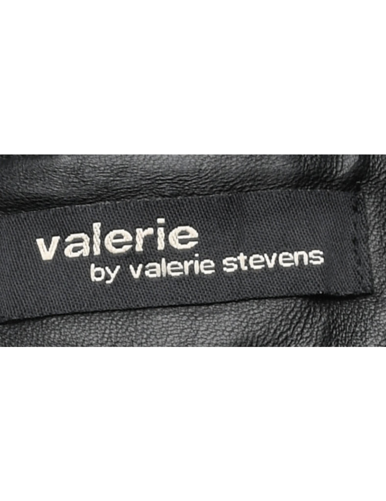 Tapered Leather Trousers - W35 L31