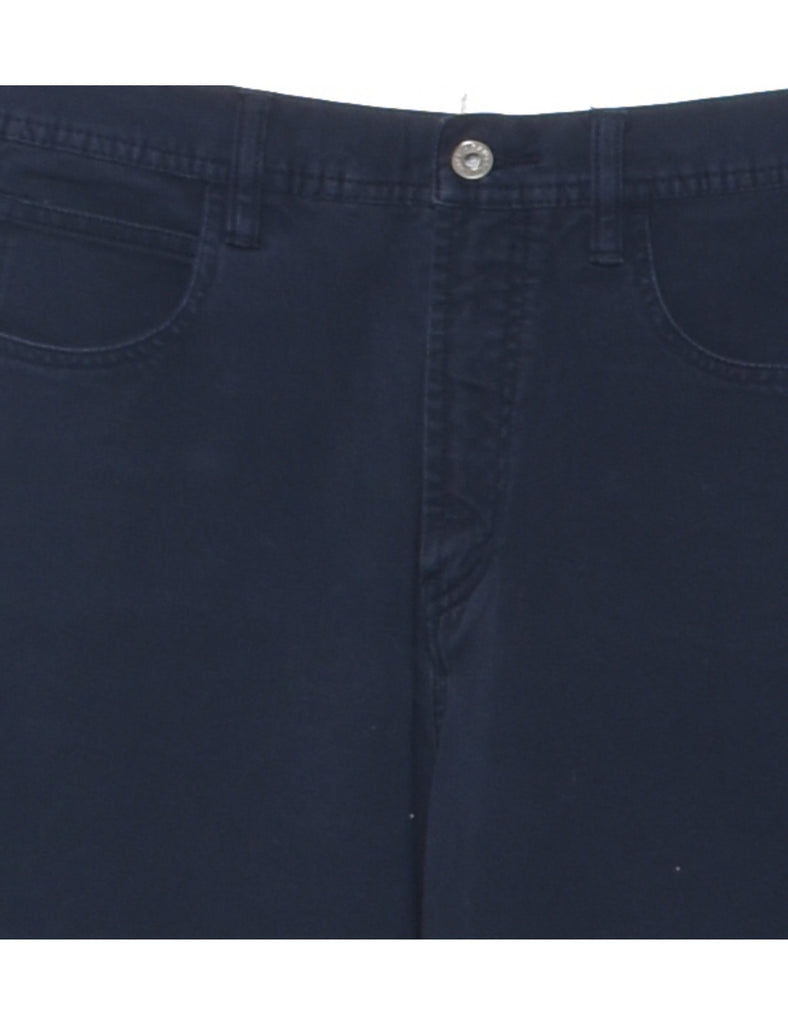 Tapered Navy Trousers - W31 L30