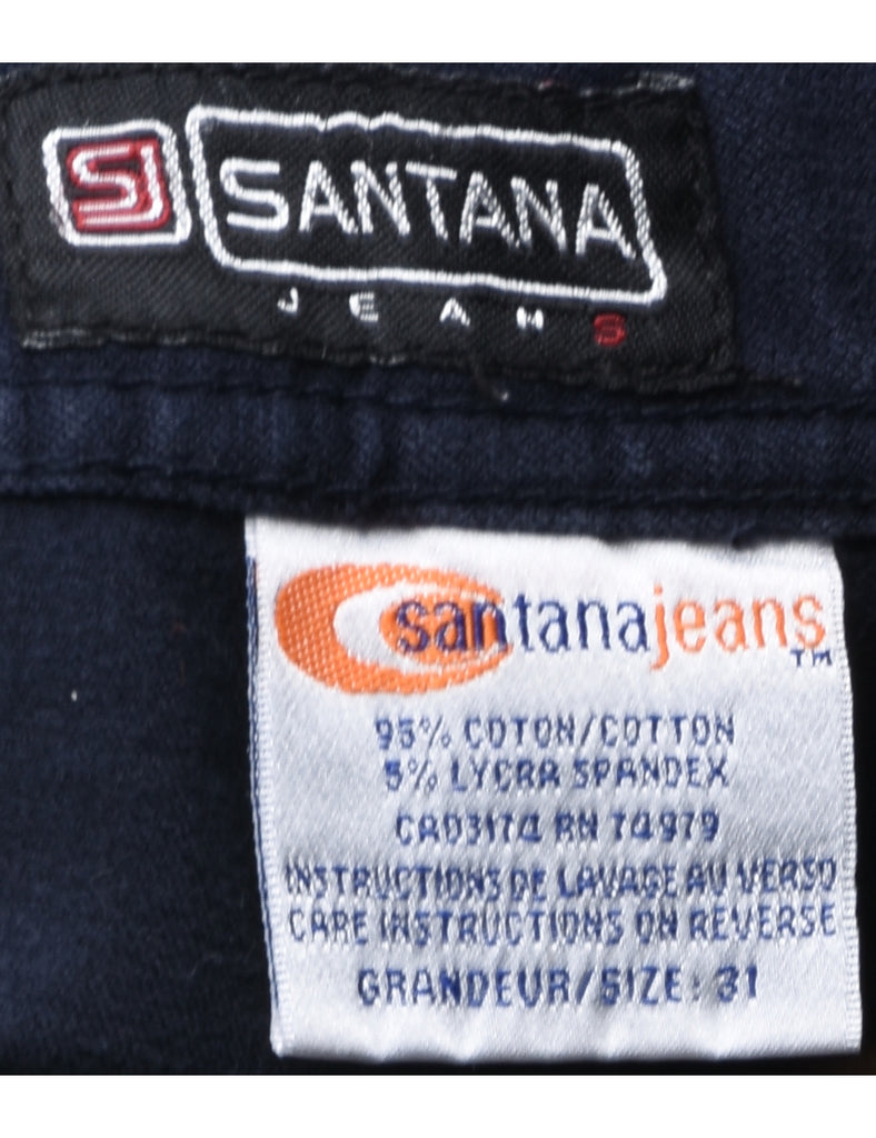 Tapered Navy Trousers - W31 L30