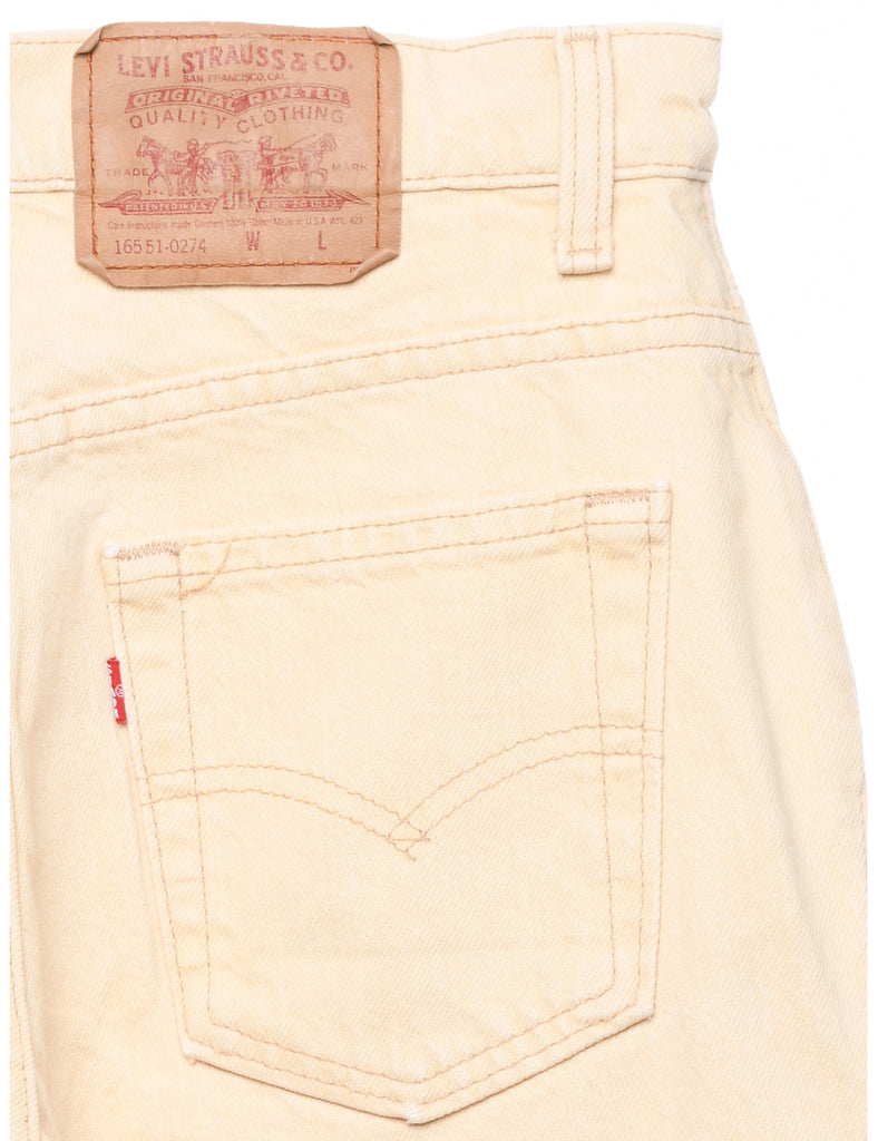 Tapered Pale Yellow Levi's Jeans - W30 L31