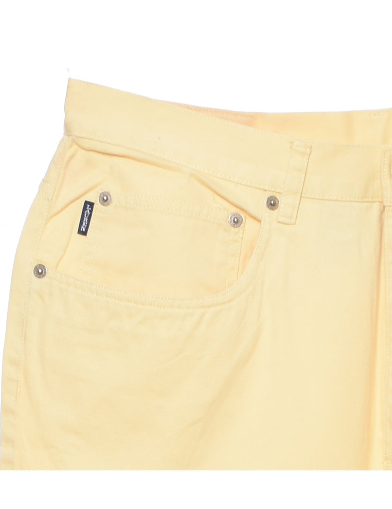 Tapered Pale Yellow Trousers - W35 L29