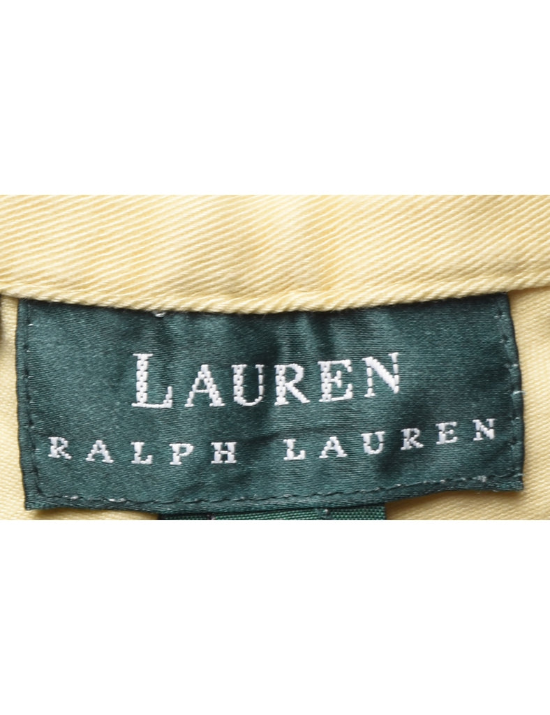 Tapered Pale Yellow Trousers - W35 L29