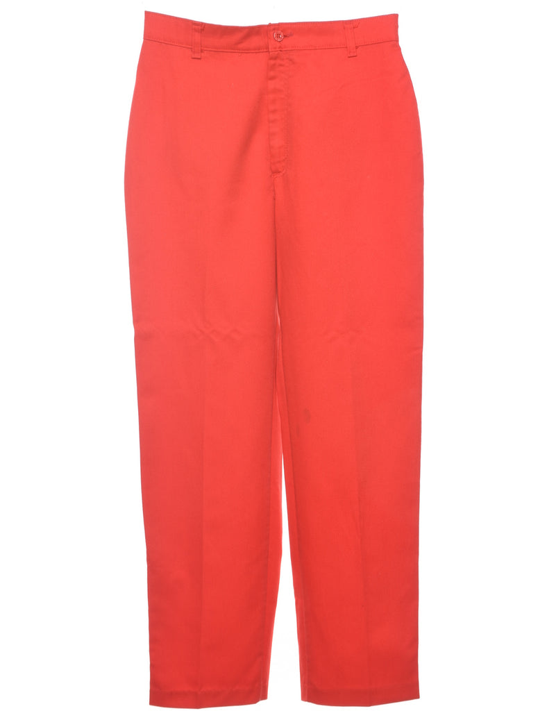 Tapered Red Trousers - W31 L32