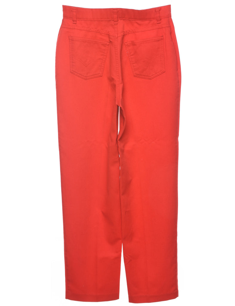 Tapered Red Trousers - W31 L32