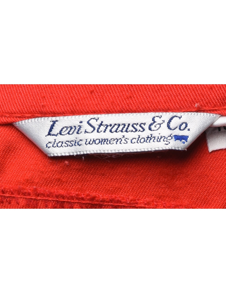 Tapered Red Trousers - W31 L32