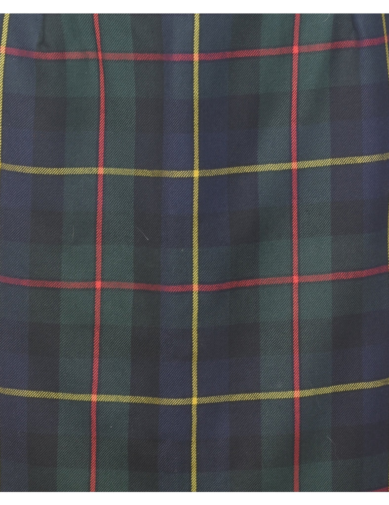 Tartan Pencil Skirt - M