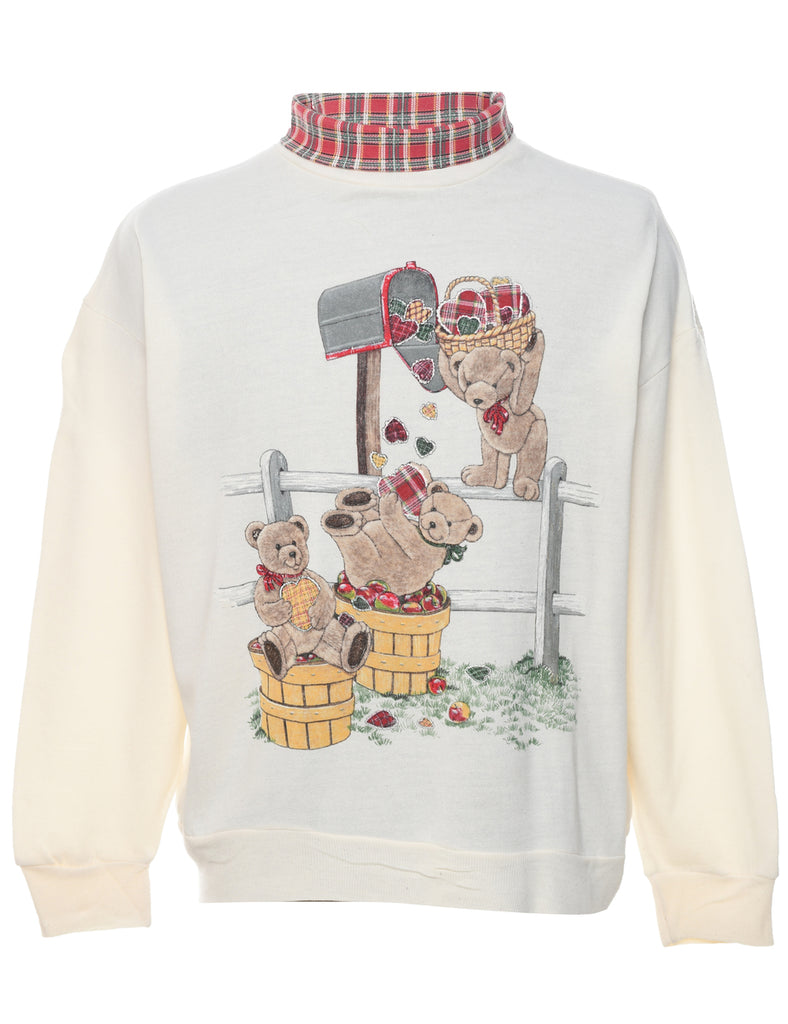 Teddy Printed Sweatshirt - M