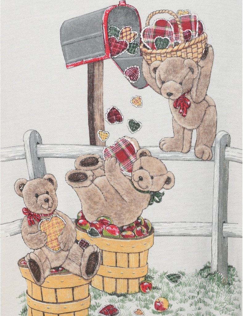 Teddy Printed Sweatshirt - M