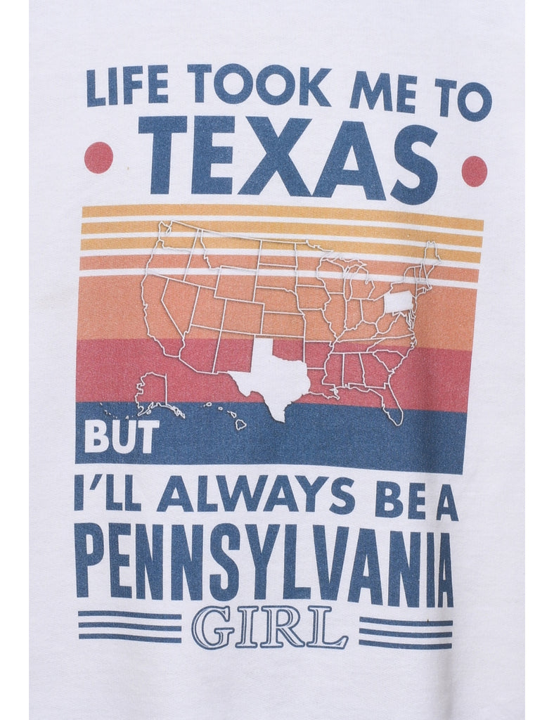 Texas Printed Sweatshirt - M