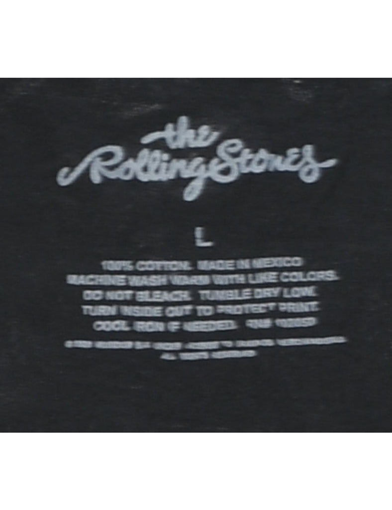 The Rolling Stones Black, Red & White Printed Band T-shirt - L
