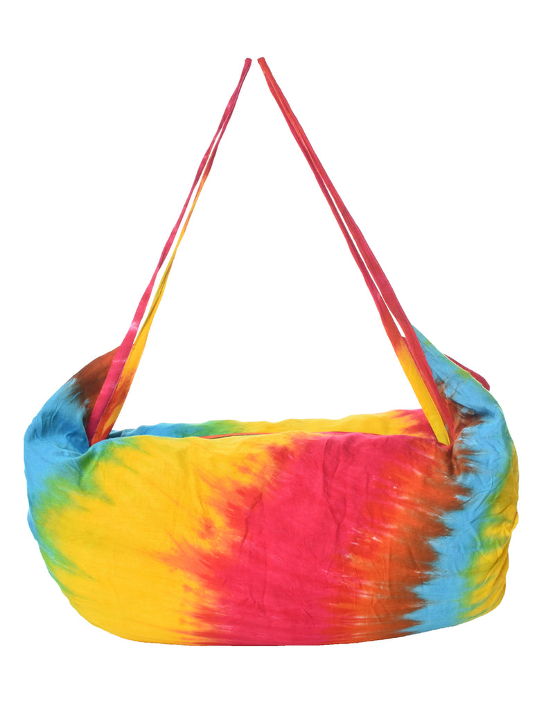 Tie Dye Print Barrel Bag - M