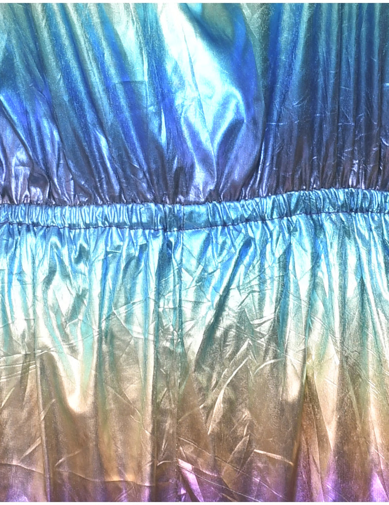 Tie Dyed Shiny Playsuit - L