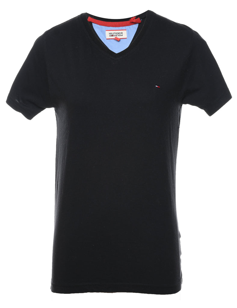 Tommy Hilfiger Black Plain T-shirt - S
