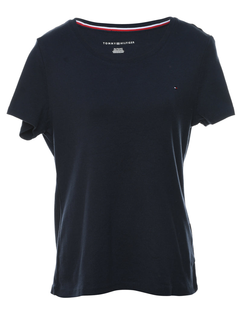 Tommy Hilfiger Navy Plain T-shirt - XL