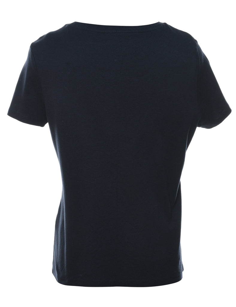Tommy Hilfiger Navy Plain T-shirt - XL