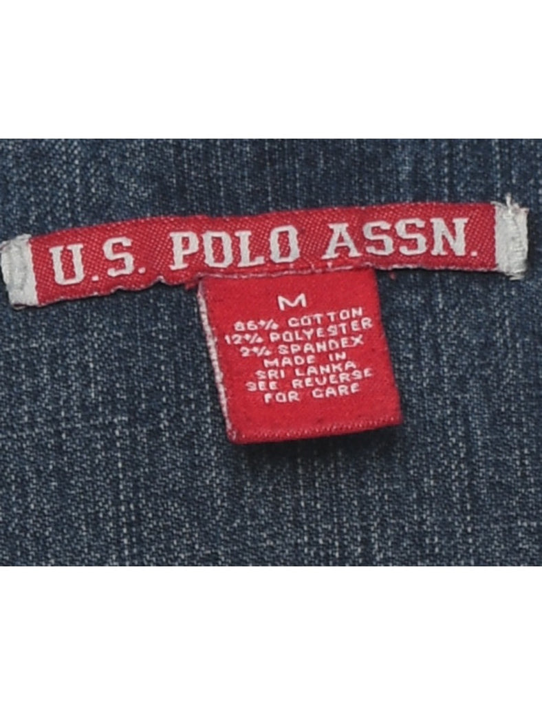 U.S.Polo. Button Front Denim Jacket - M