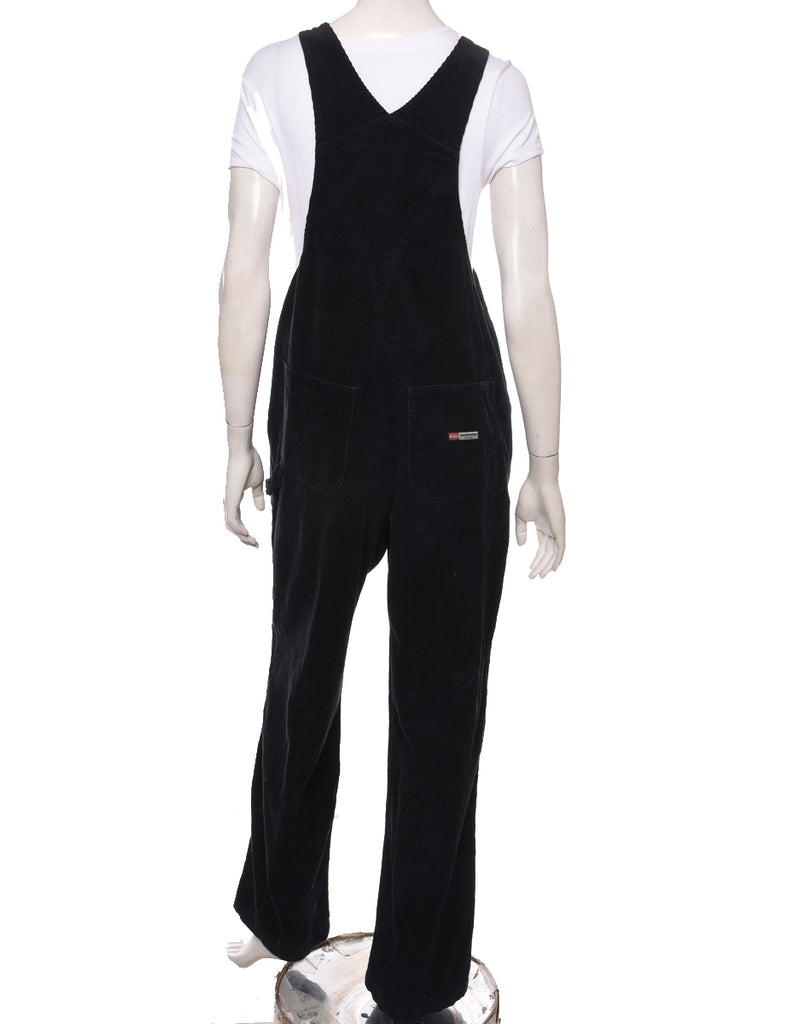 Unionbay Black Classic 1990s Corduroy Dungarees - W36 L32