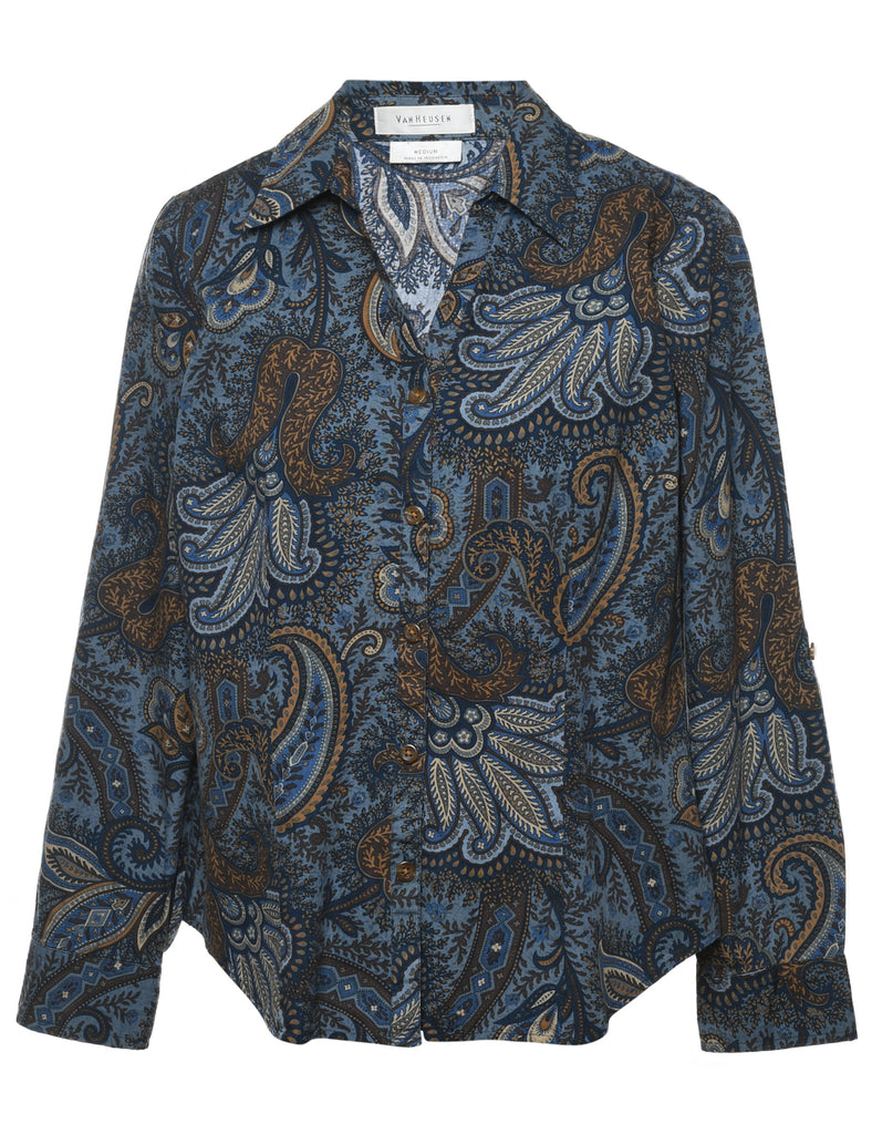 Van Heusen Paisley Blouse - M