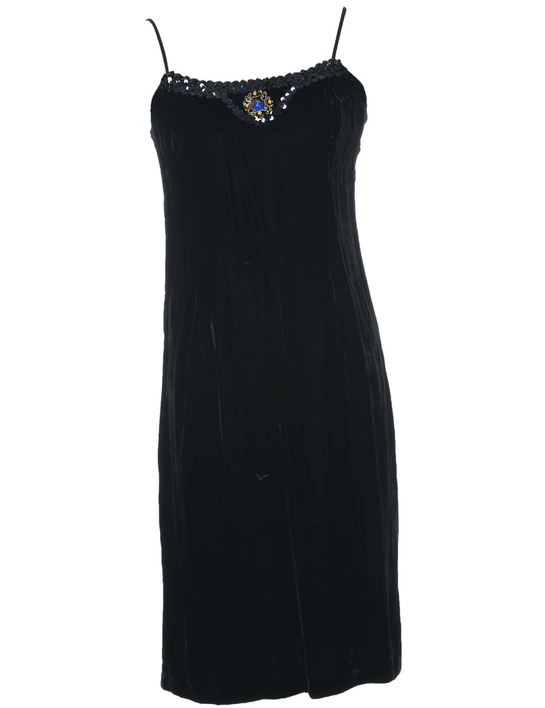 Velour Evening Dress - XS