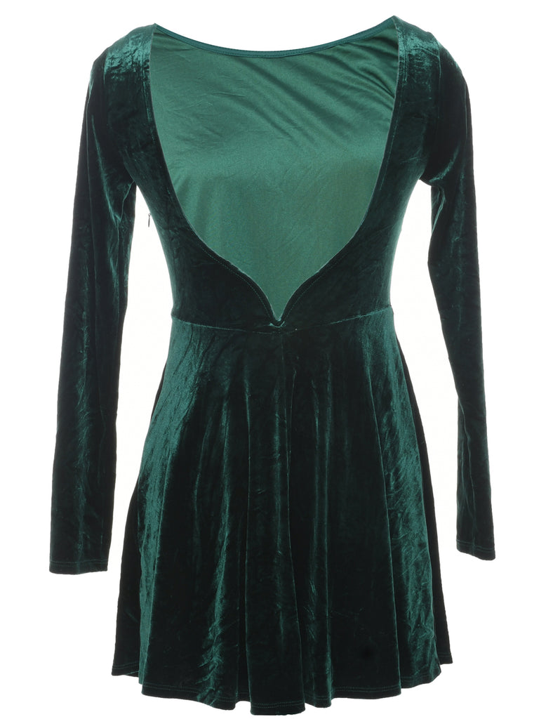 Velour Evening Dress - S