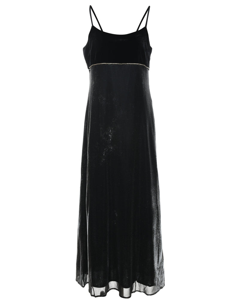 Velvet 1990s Strappy Party Dress - M