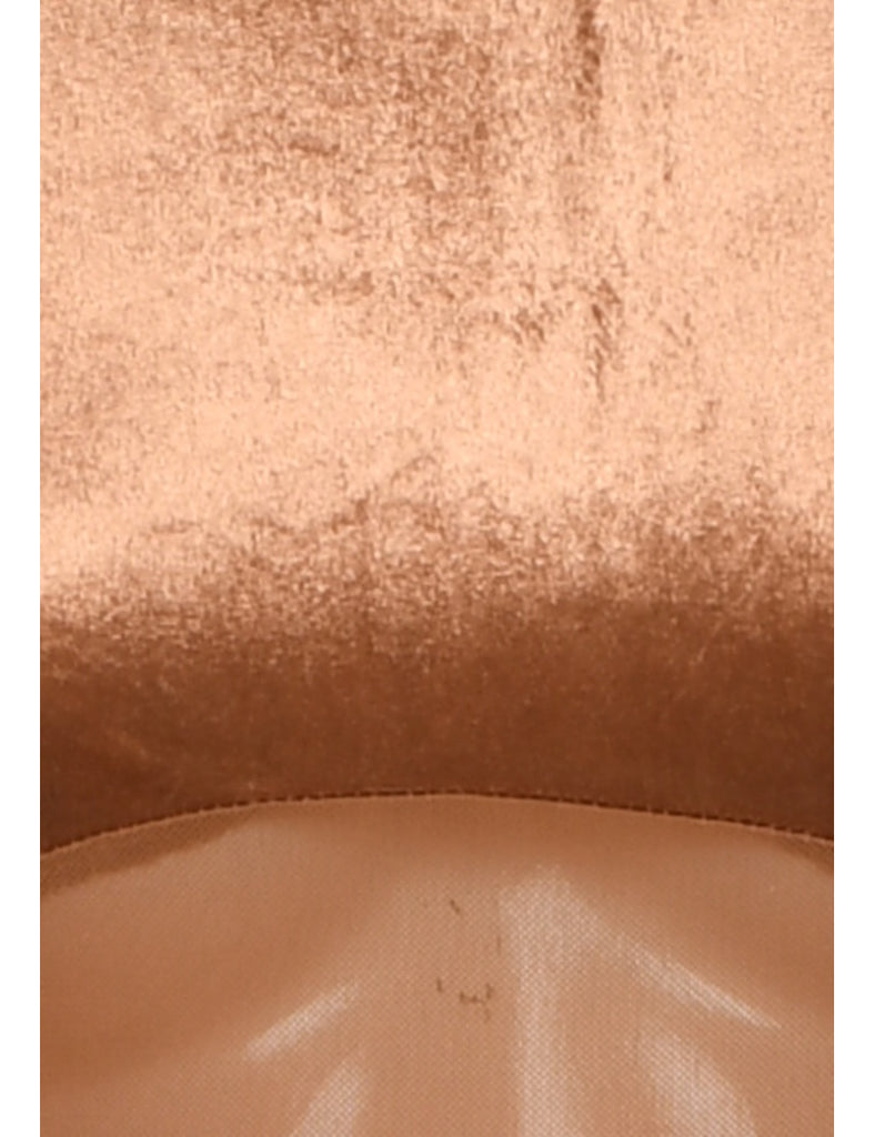 Velvet Copper Jumpsuit - XS