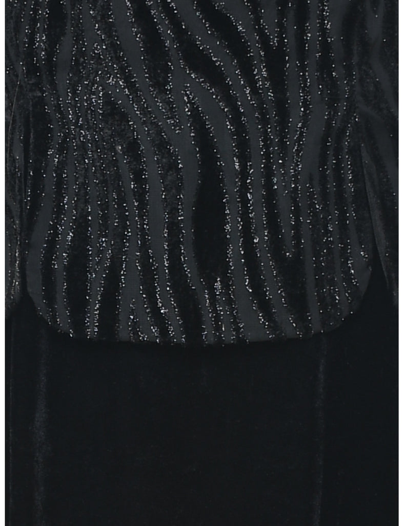 Velvet Evening Dress - L