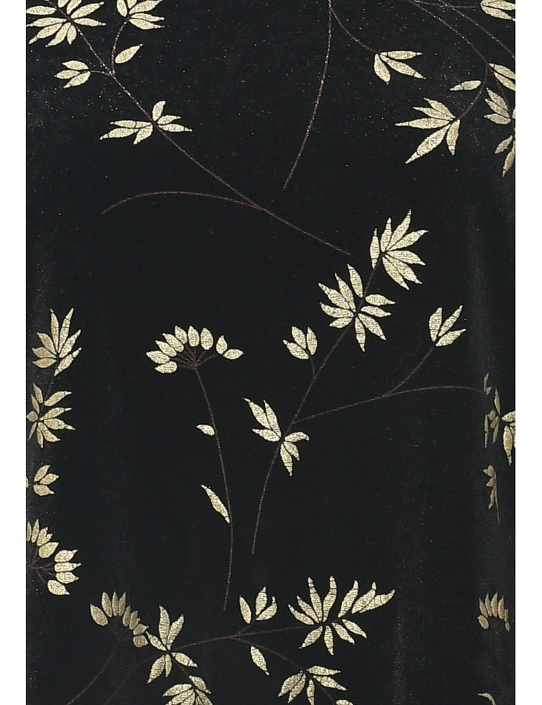 Velvet Fabric Evening Top - L