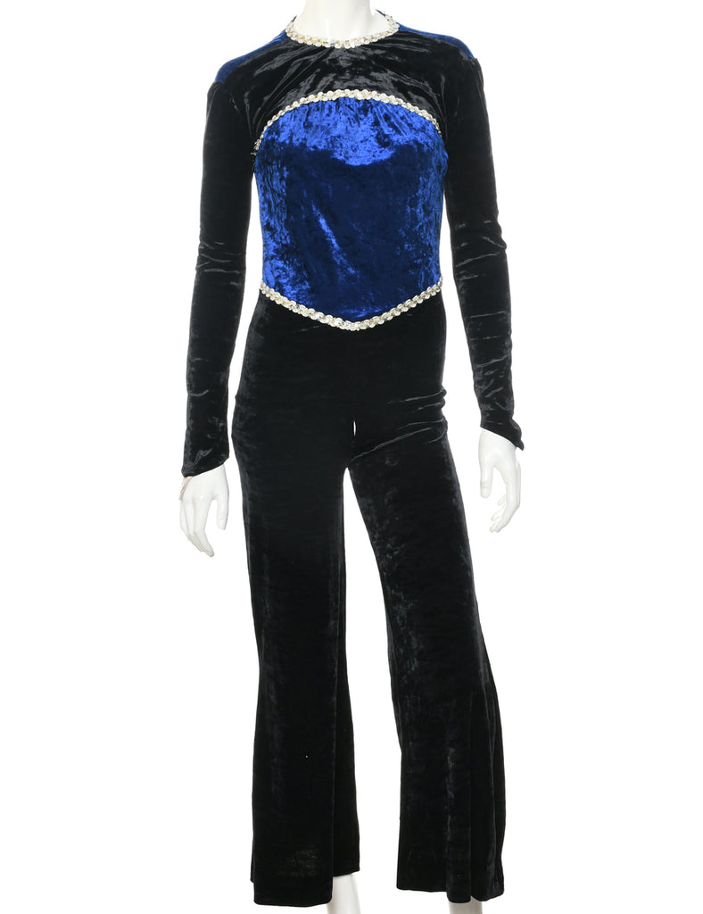 Velvet Jumpsuit - M