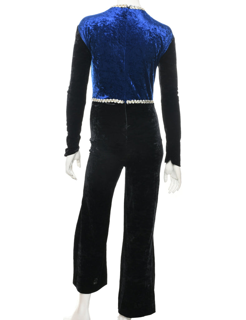 Velvet Jumpsuit - M