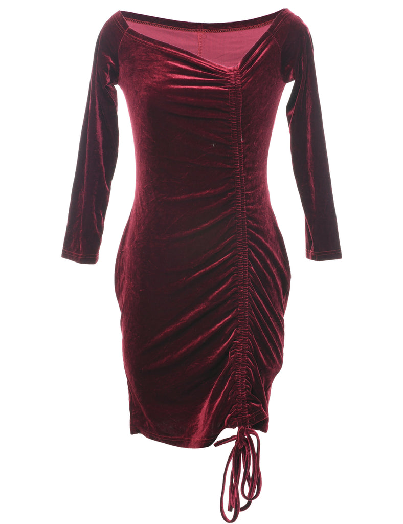 Velvet Plum Evening Dress - S