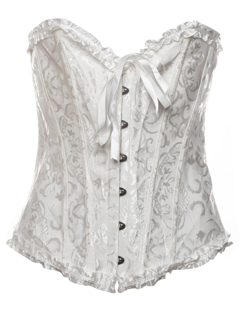 Victoriana White Corset - S
