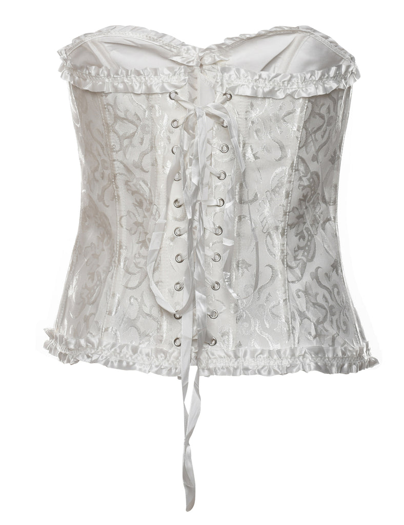 Victoriana White Corset - S