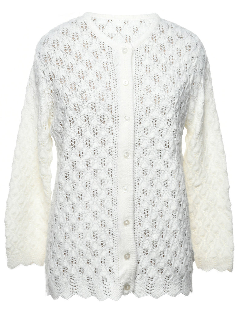 White Cardigan - L